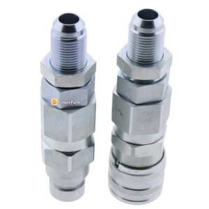 fridayparts hydraulic quick connect coupler set compatible for new holland ls140 ls150 ls160 ls170 ls180 ls185 ls190 replacement