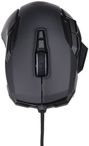 ROCCAT Kone AIMO Remastered PC Gaming Mouse, Optical, RGB Backlit Lighting, 23 Programmable Keys, Onboard Memory, Palm Grip, Owl Eye Sensor, Ergonomic, LED Illumination, Adjustable to 16,000 DPI-Black