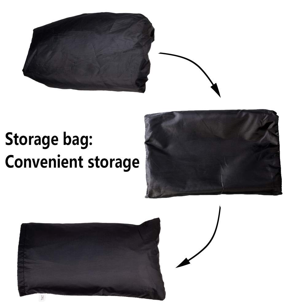 LONGLUOSI Bike Cover Waterproof Outdoor Bicycle Cover Thick Black. 29 Inch Windproof UV Snow Rustproof 190T with Lock Hole Storage Bag for Mountain Road Bike City Bike Beach Cruiser Bike