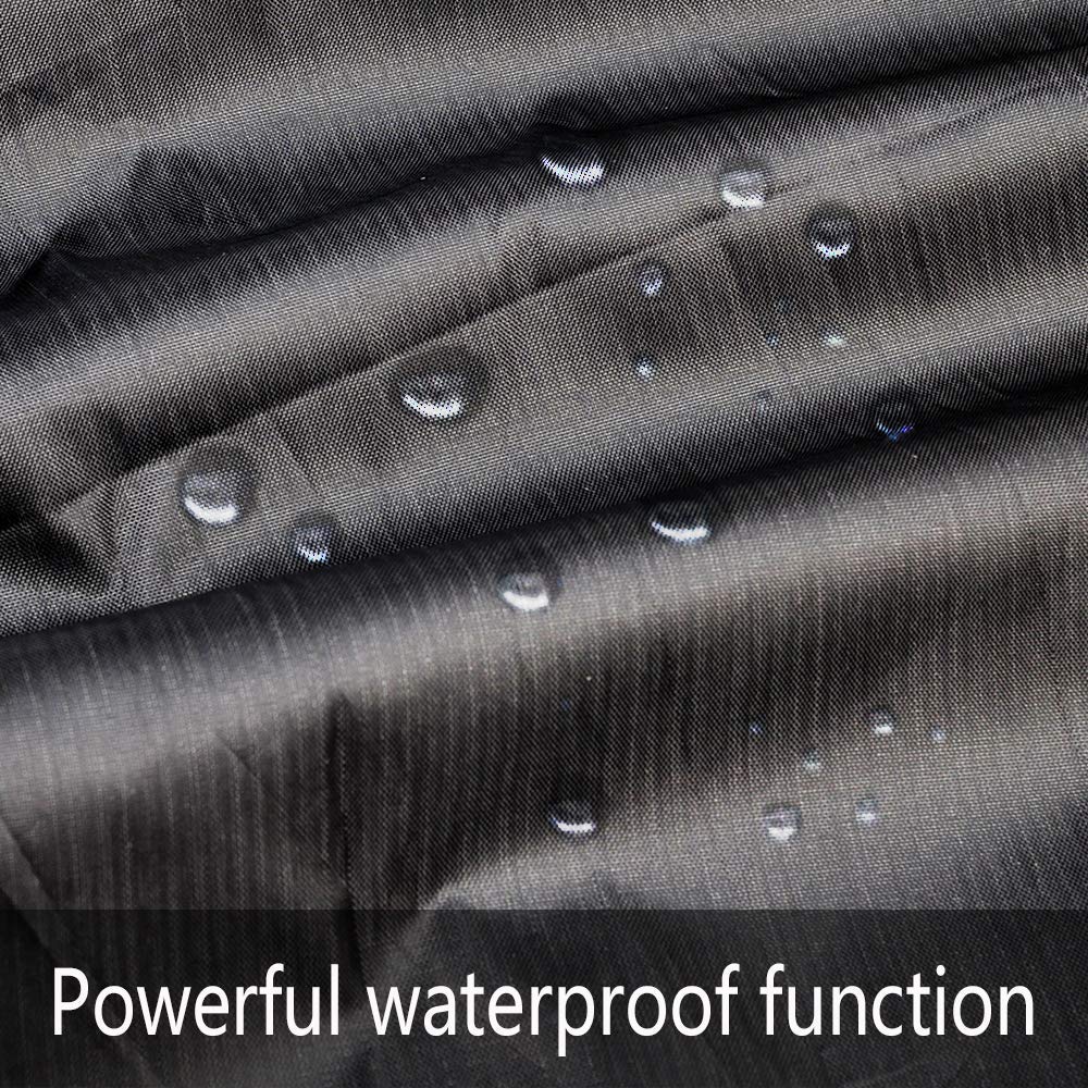 LONGLUOSI Bike Cover Waterproof Outdoor Bicycle Cover Thick Black. 29 Inch Windproof UV Snow Rustproof 190T with Lock Hole Storage Bag for Mountain Road Bike City Bike Beach Cruiser Bike