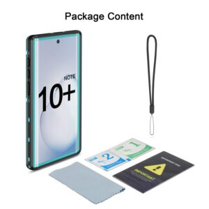 Fansteck Samsung Galaxy Note 10+ Plus Waterproof Case, IP68 Waterproof/Snowproof/Shockproof/Dirtproof, Fully Sealed Underwater Protective Cover for Samsung Galaxy Note10 Plus 5G(6.8-inch) (Grass blue)