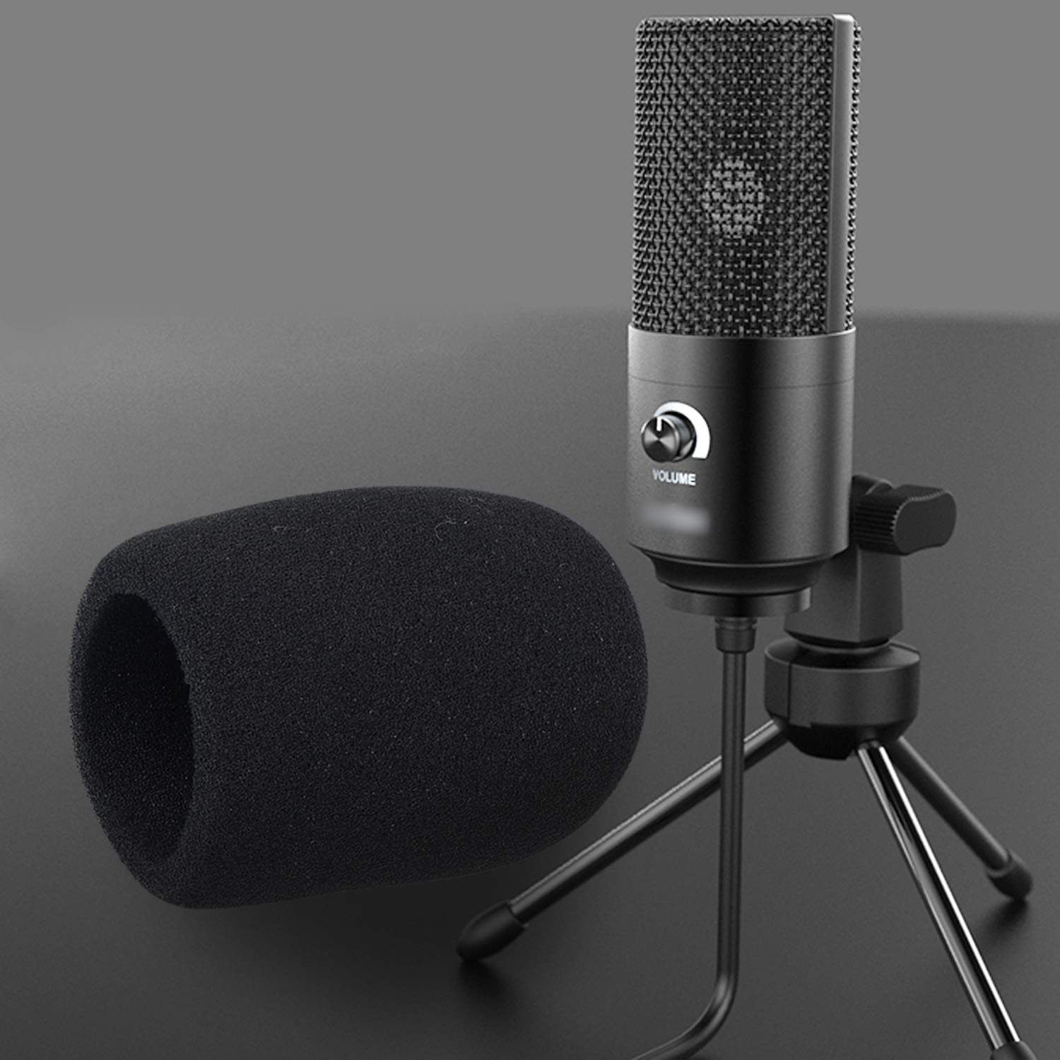 K669 Foam Mic Windscreen, Pop Filter Wind Cover Compatible with Fifine USB Condenser Recording Microphone K669, T669, K669B by SUNMON