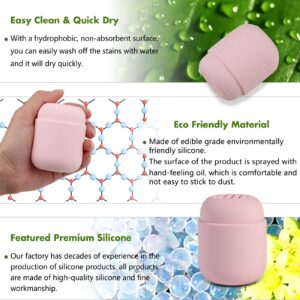 BEZOX Makeup Sponge Holder, Silicone Travel Beauty Sponges Case, Cosmetic Face Blender Drying Container (BLENDER NOT INCLUDED) - Pink