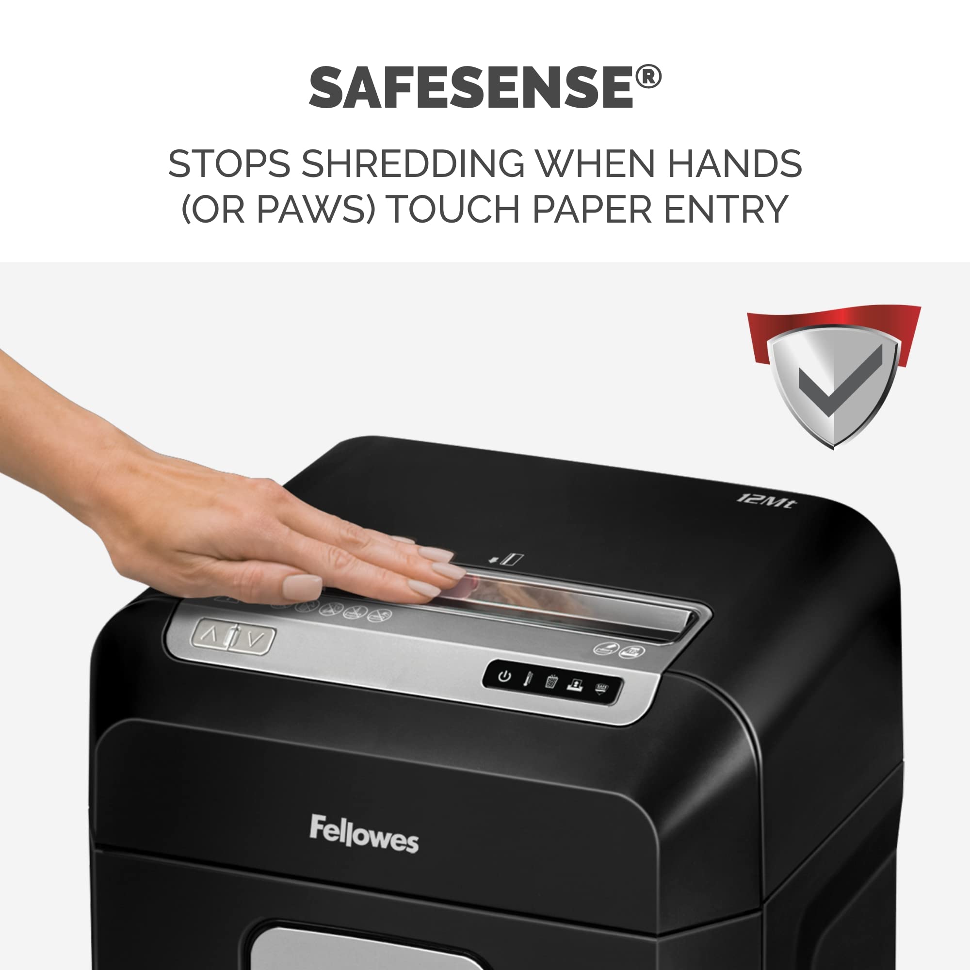 Fellowes 12MS30 12-Sheet Micro-Cut Deskside Paper Shredder