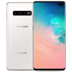 Samsung Galaxy S10+ Plus Factory Unlocked Phone with 512GB (U.S. Warranty), Ceramic White w/AKG N700NC M2 Headphones