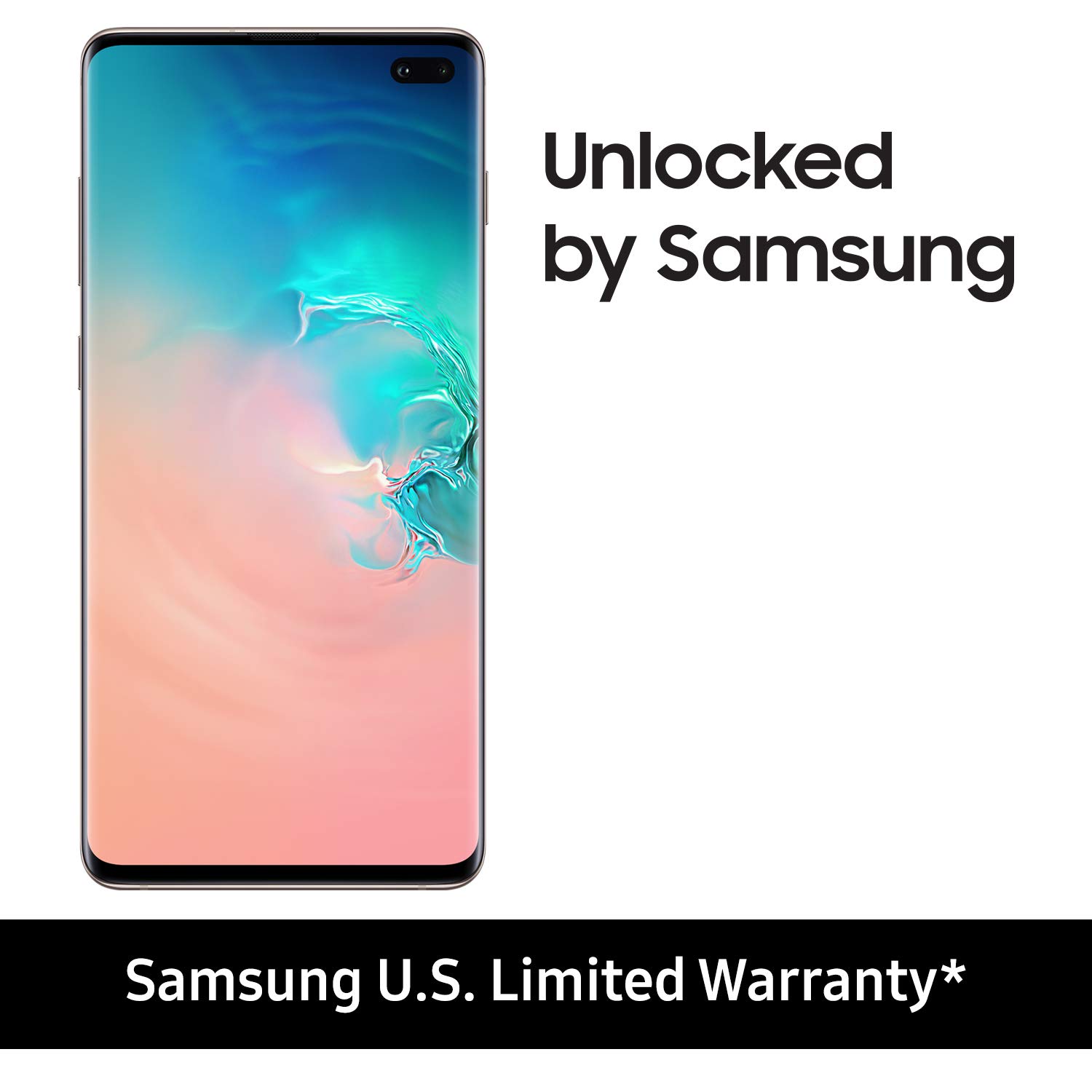 SAMSUNG Galaxy S10+ Plus Factory Unlocked Phone with 1TB (U.S. Warranty), Ceramic White w/AKG N700NC M2 Headphones