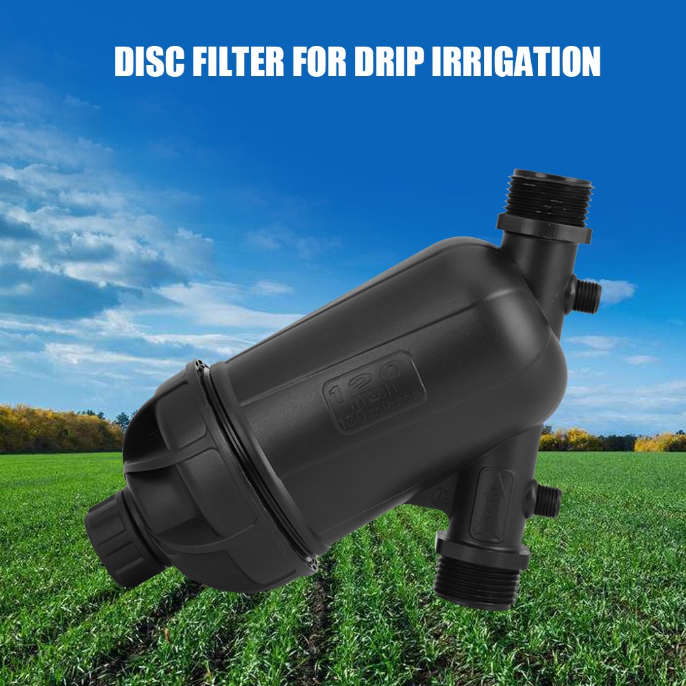 Tnfeeon 120 Mesh 130 Micron Level Disc Filter Accessories for Farmland Garden Drip Irrigation