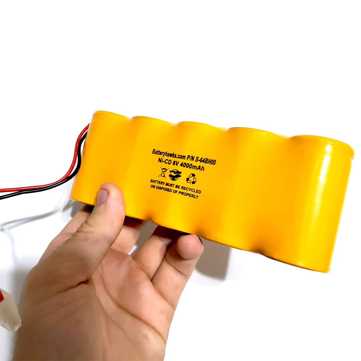 (Flat) ENB-0604 ENB0604 ELB0604N ELB-0604N 6v 4000mAh Ni-CD Battery Pack Replacement for Exit Sign Emergency Light