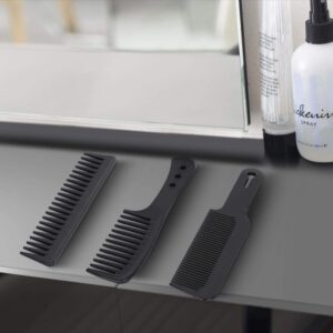 5 Pcs Wide Tooth Hair Combs - Fiber Carbon Combs Detangling Comb Styling Paddle Comb for Men Women Wet Curly/Thick Hair