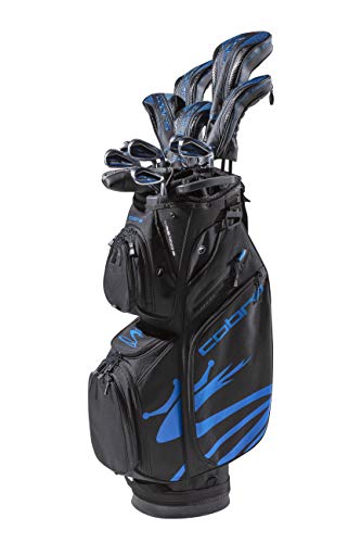 Cobra Golf 2020 F Max Complete Set Black-Blue (Men's, Right Hand, Graphite, Reg Flex, 10.5, 3W,5W,4H,5H,6-PW, SW, Putter, Bag)