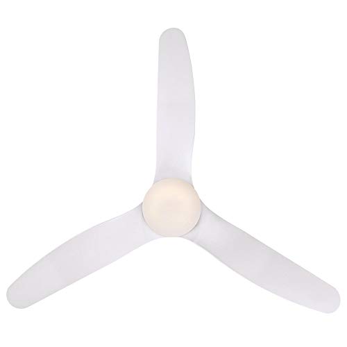 Westinghouse 7225100 Carla Indoor Ceiling Fan with Light and Remote, 46 Inch, White
