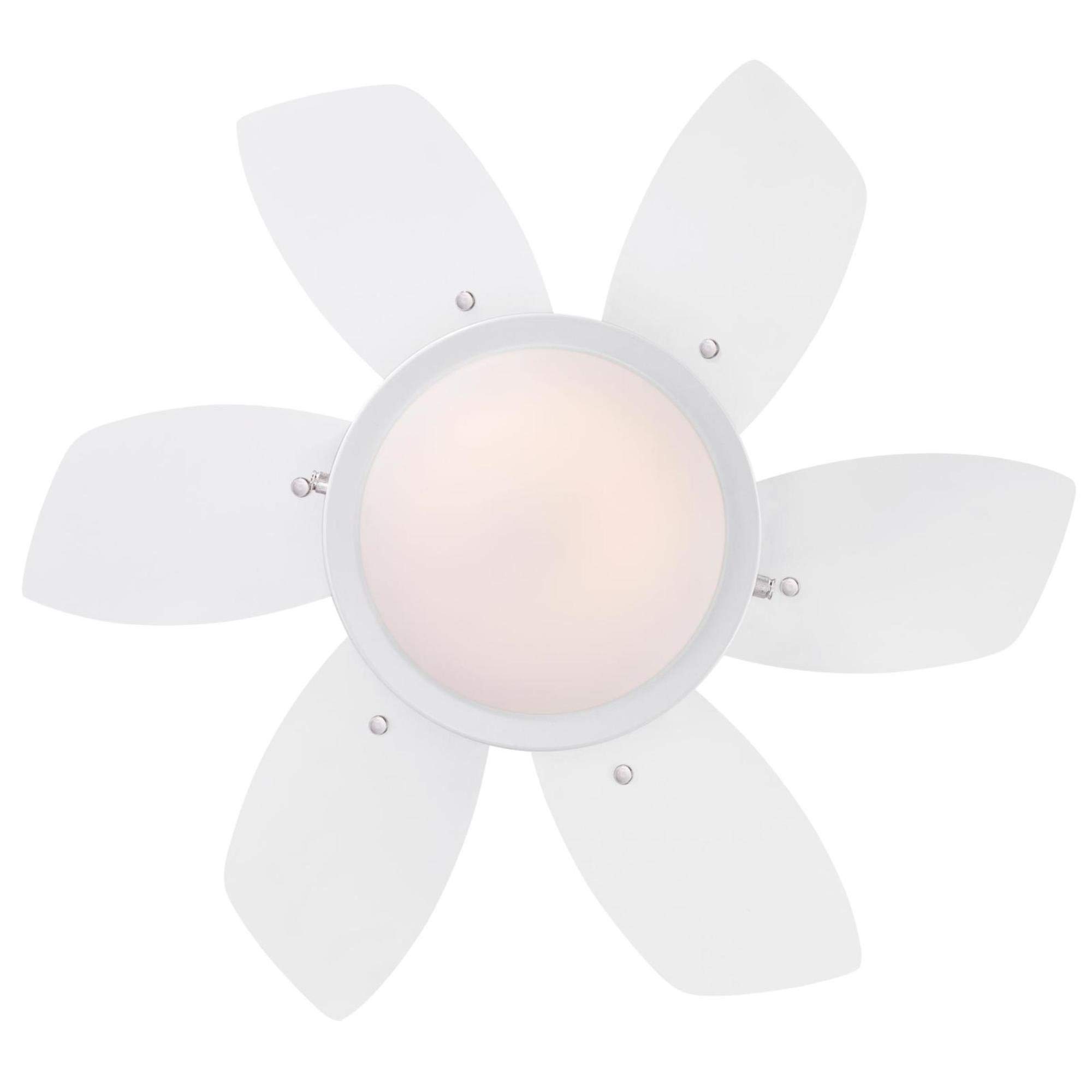 Westinghouse Lighting 72247 Quince Indoor Ceiling Fan with Light, 24 Inch, White