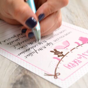 Clothesline Baby Shower Game Bundle | 40 Cards - 4 Baby Shower Activities | Price Is Right | Word Unscramble | Notes of Advice | Wishes for Baby | Girl Baby Shower Activities