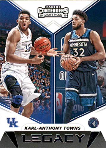 2019-20 Panini Contenders Draft Picks Legacy #10 Karl-Anthony Towns Kentucky Wildcats/Minnesota Timberwolves Official NBA Basketball Trading Card in Raw (NM or Better) Condition