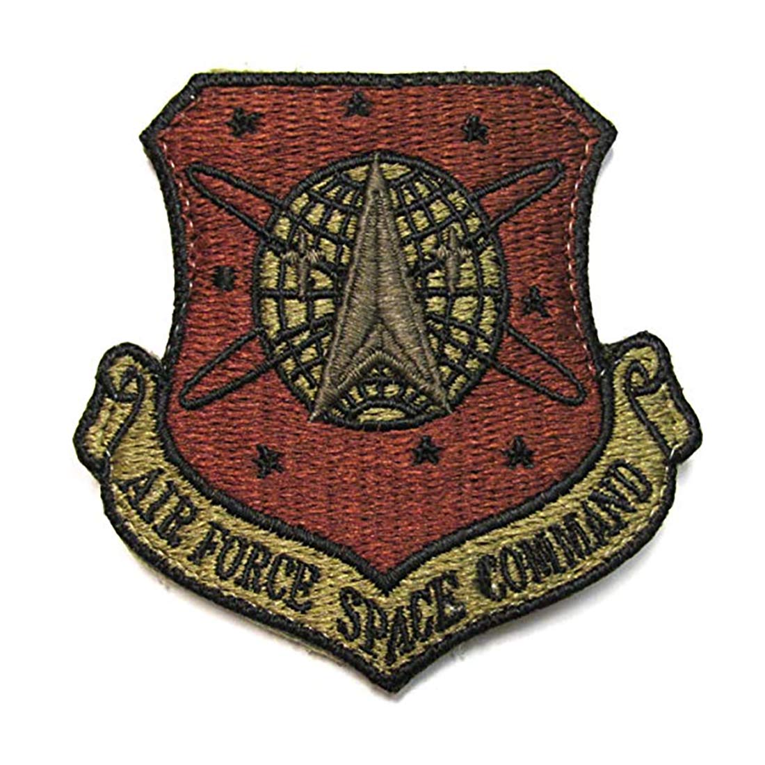 USAF Air Force Space Command OCP Spice Brown Patch with Hook Fastener (Military Issued)-Veteran Owned Business