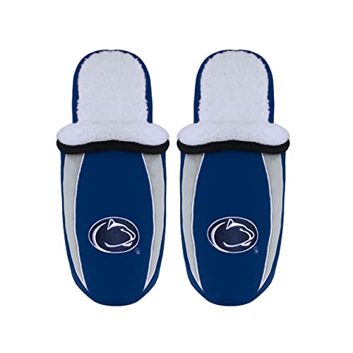 FOCO Penn State Nittany Lions NCAA Mens Sherpa Slide Slippers - L