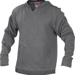 Rawlings Adult Brushed Performance Fleece Hoodie Series, Grey, Small