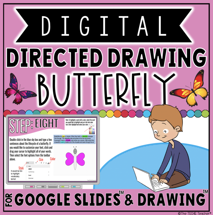 Butterfly Digital Directed Drawing