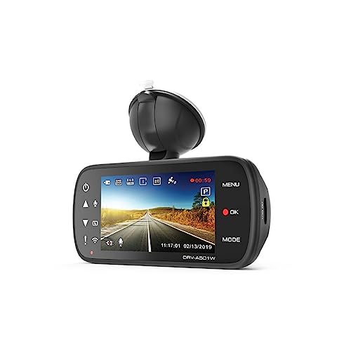 Kenwood DRV-A501WDP 3" HD Dashcam with Wi-Fi