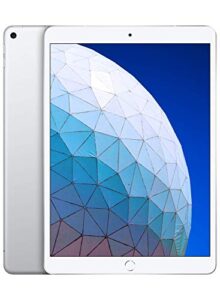 apple ipad air (10.5-inch, wi-fi + cellular, 64gb) - silver (3rd generation) (2019) (renewed)
