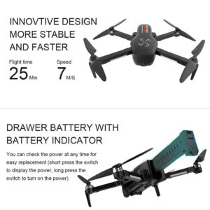 DRONE-CLONE XPERTS Drone X Pro LIMITLESS 2 with GPS Auto Return Home, 5G WiFi FPV, 4K UHD Dual Camera, Brushless Motors, Follow Me, 25 Mins Flight Time, Long Control Range Quadcopter