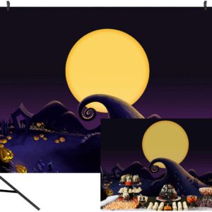 Nightmare Before Christmas Themed Backdrop Halloween Birthday Baby Shower Photo Studio Photography Background Party Home Decor Pictures Decoration Shoot