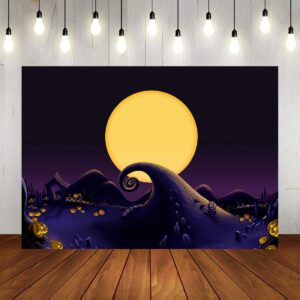 Nightmare Before Christmas Themed Backdrop Halloween Birthday Baby Shower Photo Studio Photography Background Party Home Decor Pictures Decoration Shoot