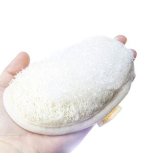 6 Pack Premium Bath Loofah Pads - 6 Inch, 100% Natural Exfoliating Shower Sponge Scrubber, Perfect for Men & Women Body Wash, Luxurious Luffa Loofah Body Scrubber