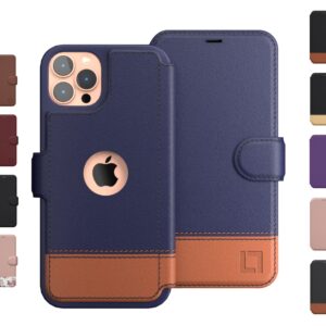 LUPA iPhone 11 Pro Max Wallet Case, Credit Card Holder, for Women & Men - Faux Leather Flip Case – Desert Sky