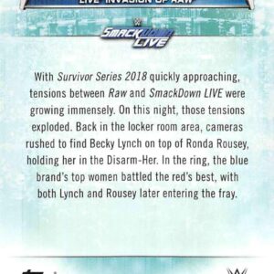 2019 Topps WWE Women's Division #87 Becky Lynch Leads Raw Invasion Wrestling Trading Card