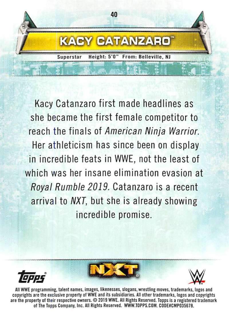 2019 Topps WWE Women's Division #40 Kacy Catanzaro Wrestling Trading Card