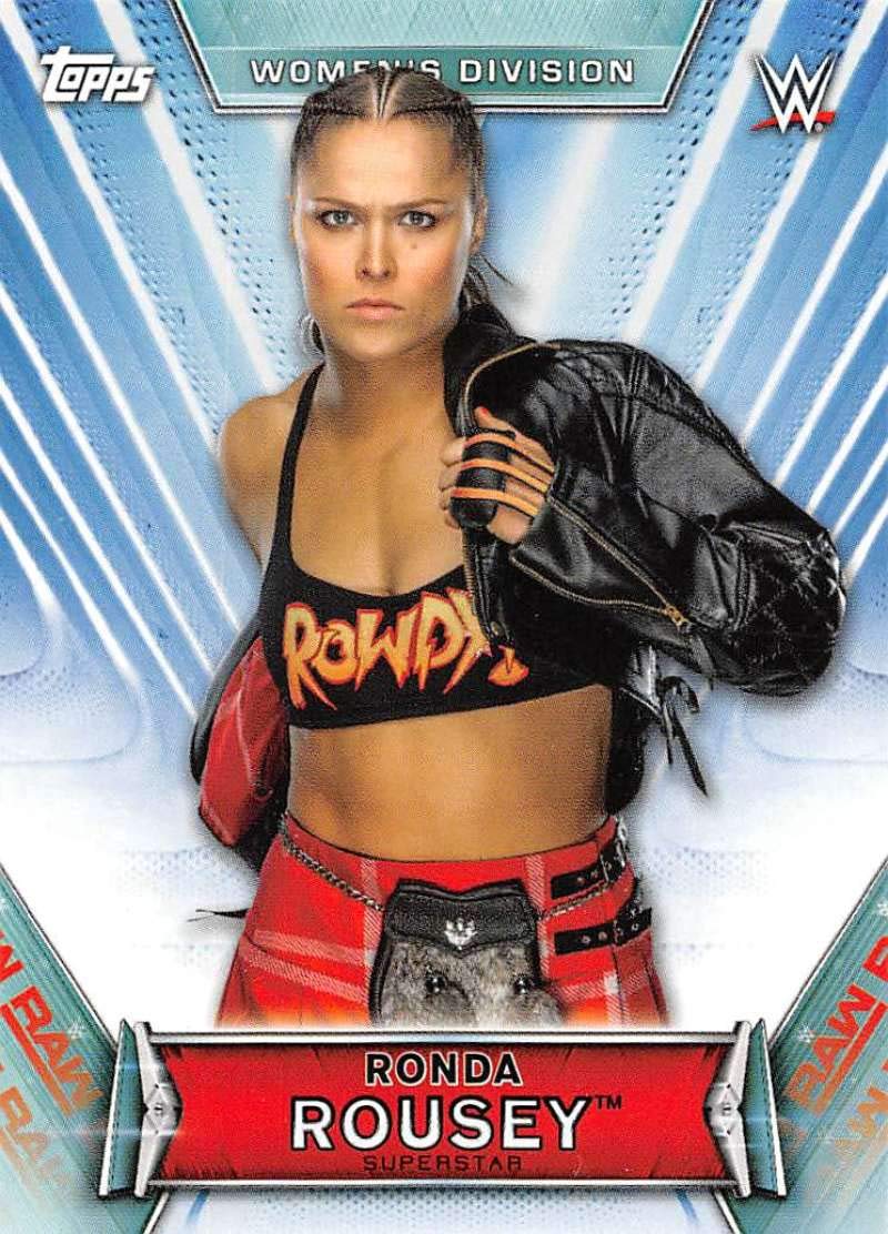 2019 Topps WWE Women's Division #11 Ronda Rousey Wrestling Trading Card