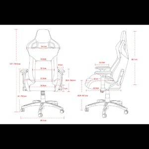 CORSAIR T3 Rush Gaming Chair Comfort Design, adjustable, Polyurethane,Charcoal