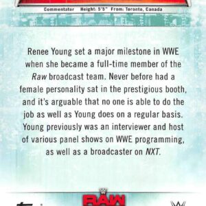 2019 Topps WWE Women's Division #16 Renee Young Wrestling Trading Card