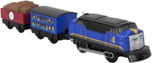 thomas & friends trackmaster gustavo, motorized toy train engine for toddlers and preschoolers ages 3 years & older