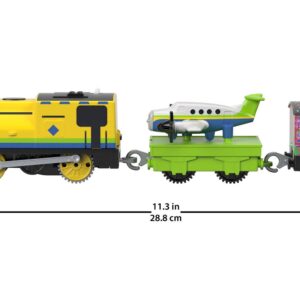 Thomas & Friends TrackMaster Raul & Emerson, motorized train with removable toy plane for toddlers and preschoolers ages 3 years & older