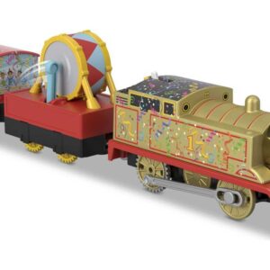 Fisher-Price Thomas & Friends Trackmaster Golden Thomas, Motorized Train Engine for Preschoolers Ages 3 Years & Older