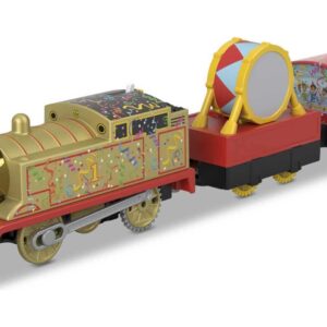 Fisher-Price Thomas & Friends Trackmaster Golden Thomas, Motorized Train Engine for Preschoolers Ages 3 Years & Older