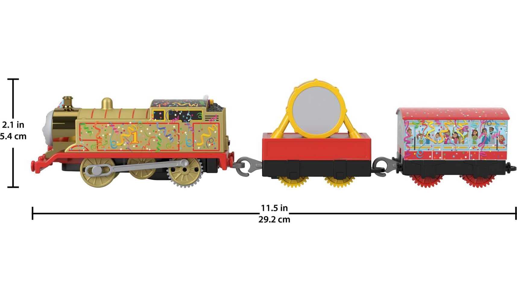 Fisher-Price Thomas & Friends Trackmaster Golden Thomas, Motorized Train Engine for Preschoolers Ages 3 Years & Older