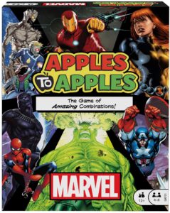 apples to apples: marvel edition board game of amazing combinations for 4 to 8 players ages 12 years & older, gift for kid, adult or family game night