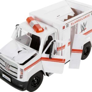 Mattel WWE Slambulance Wrekkin' Vehicle Breakaway Ambulance, for 6-Inch Action Figure