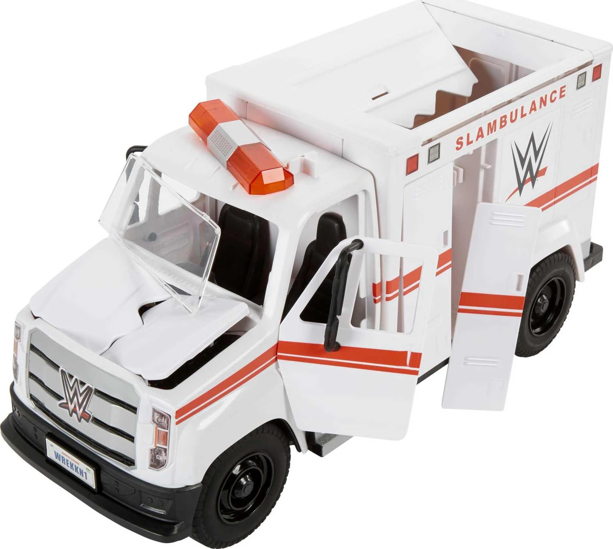 Mattel WWE Slambulance Wrekkin' Vehicle Breakaway Ambulance, for 6-Inch Action Figure