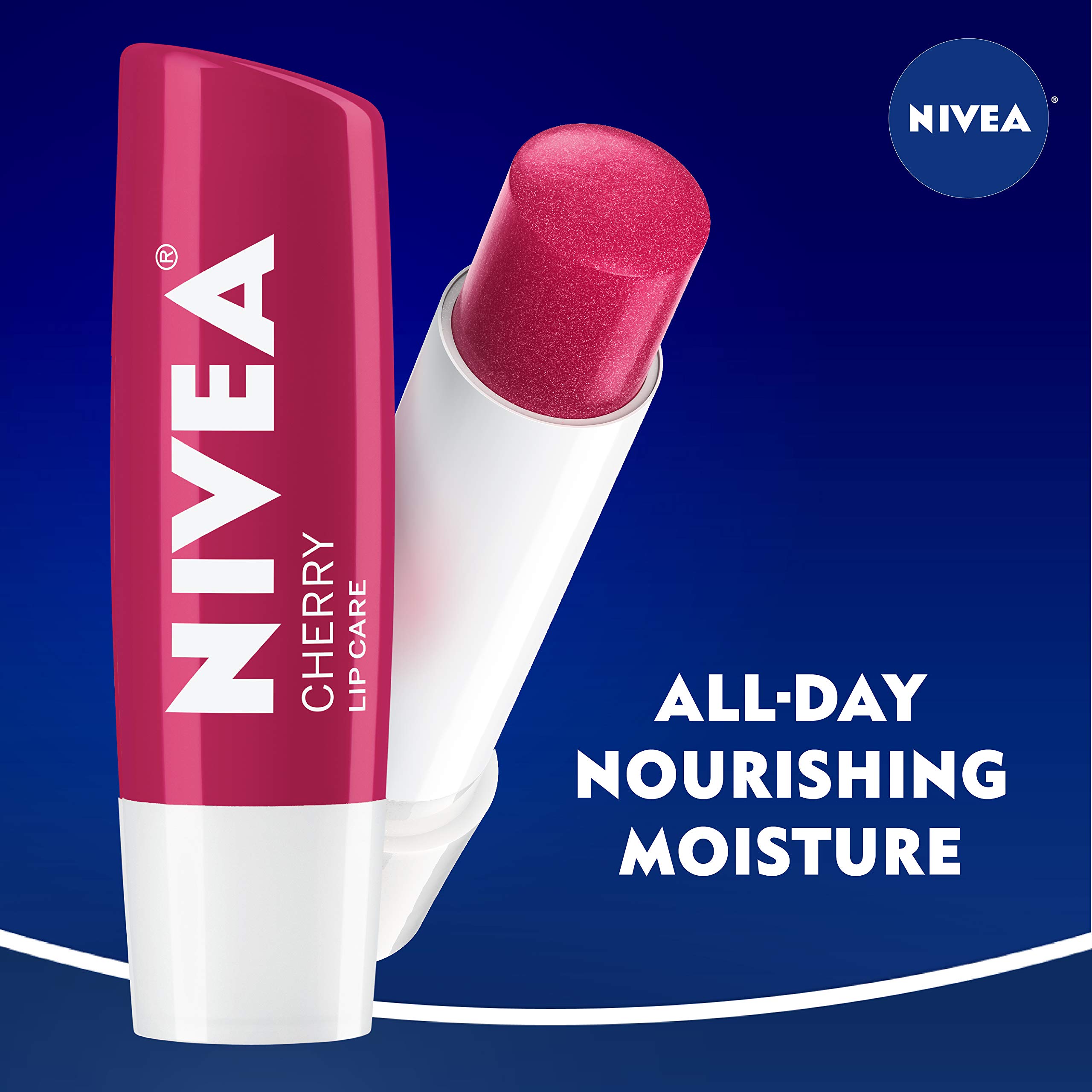 NIVEA Lip Care, Fruit Lip Balm Variety Pack, Tinted Lip Balm, 0.17 Oz, 4 count (Pack of 1)