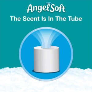 Angel Soft® Toilet Paper with Fresh Linen Scented Tube, 48 Double Rolls = 96 Regular Rolls, 2-Ply Bath Tissue