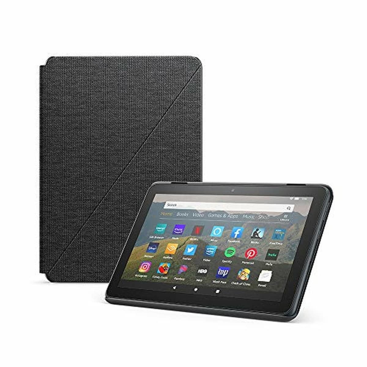 Amazon Fire HD 8 Cover, compatible with 10th generation tablet, 2020 release, Charcoal Black