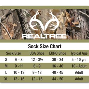 Realtree Mens Lightweight Liner Mid-Calf Tall Boot Socks 4 Pair Pack (M - Men's Shoe 6-9, Black)