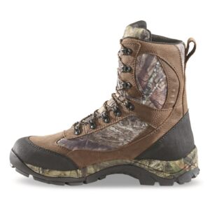 guide gear hunting boots for men waterproof country pursuit 9" mobu country 12d (medium)