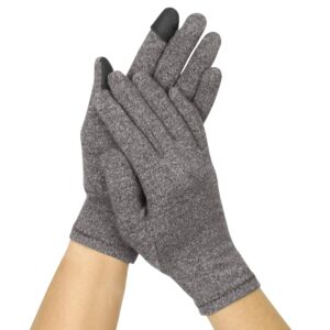 Vive Compression Arthritis Gloves - Comfortable Fit for Men and Women - Full Finger for Rheumatoid, Osteoarthritis