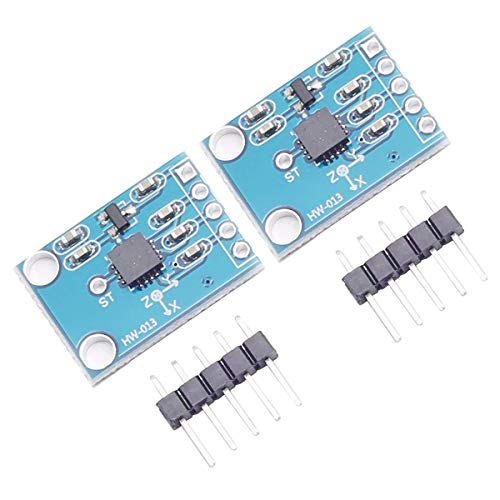 DEVMO 2PCS ADXL335 3-Axis Accelerometer Angular Transducer Module Analog Output Compatible with Ar-duino