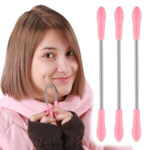 dr.nail facial hair remover for women,3pcs hair remover spring threading tool (pink)